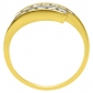 Pierścionek zaręczynowy z żółtego złota z brylantami 0,58ct - PB/042b