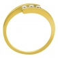 Pierścionek zaręczynowy z żółtego złota z brylantami 0,18ct - PB/043b