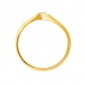 Pierścionek zaręczynowy z żółtego złota z brylantem 0,10ct - PB/022b