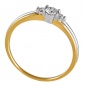 Pierścionek zaręczynowy z żółtego złota z brylantami 0,23ct - PB/061