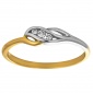Pierścionek zaręczynowy z żółtego złota z brylantami 0,05ct - PB/066