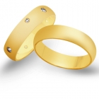 Obrączki ślubne z żółtego złota o szerokości 5mm  OZ/017